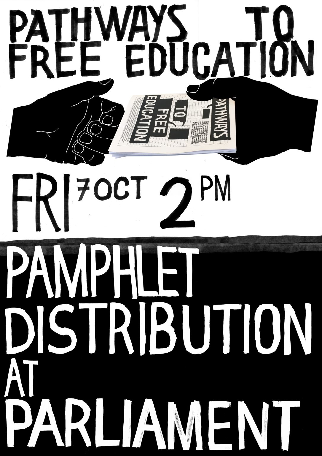 Flyer for pamphlet distribution
